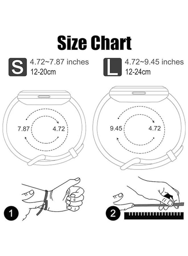 Burgundy Silicone Band Compatible With Fitbit Versa Versa 2 Versa Lite Sport Wristband Size S - Image 2